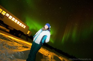 Amanda at the Northern Lights