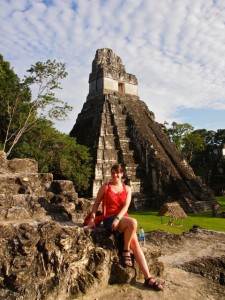 Amanda in Tikal